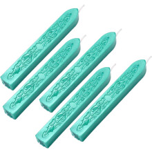 Vintage Envelope Sealer, Glossy Retro Delicate Wax Stamp With Wick For Easy Use On Wedding Invitations And Packaging Decoration, Sealing Wax Sticks In