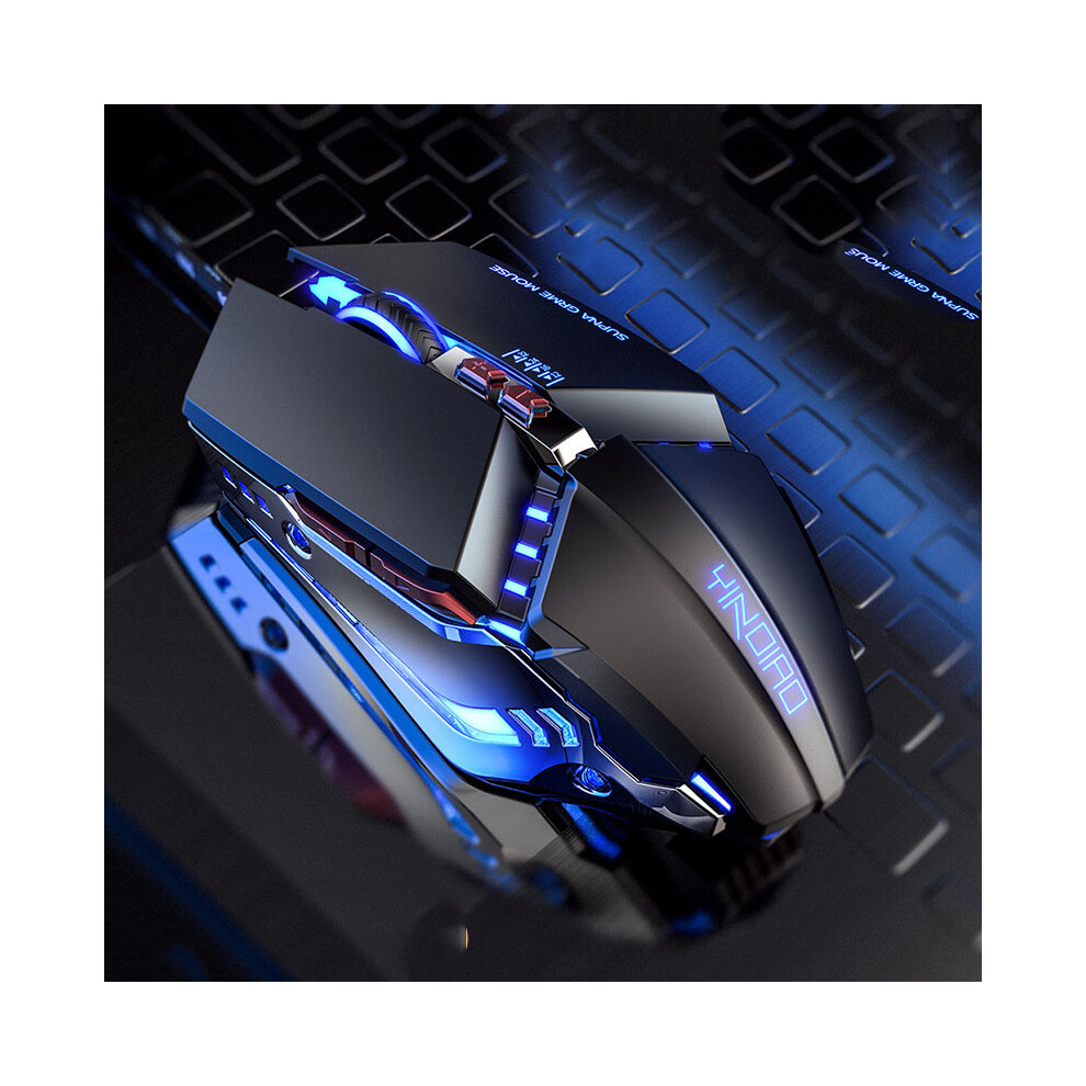 Innovative Silent Click Gaming Companion, Rechargeable Wireless Mouse With Rgb Lighting, Ergonomically Designed For Extended Play, Plug And Play Insta 9147006810538