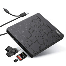 Reprodução silenciosa e redução de ruído, uso multifuncional do drive de DVD externo para instalação, entretenimento e transferência de