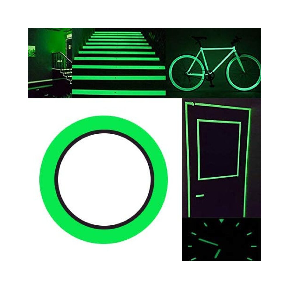 Glow Tape For Stage Stair, Waterproof Self-Adhesive Luminous Tape, Portable Security Warning Tape For Indoor Outdoor Emergency Areas (Green) 9176269717650