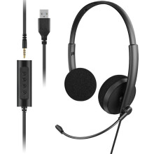 Professionally Engineered Stereo Headset, Adjustable Design for Personalized Fit, In-Line Controls for Seamless Communication