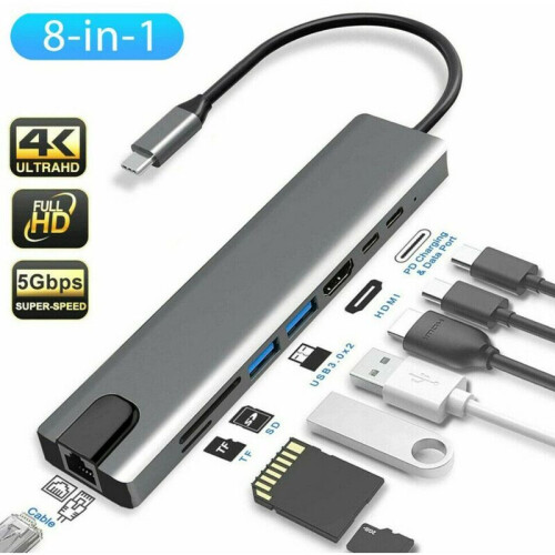 Καινοτόμος πολυλειτουργικός κόμβος, USB Hub 3.1Type-C με μεταφορά δεδομένων υψηλής 2