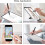 Γραφίδες γενικής χρήσης για iPhone, iPad, Android, Διάφανος δίσκος ακριβείας με μαγνητικό 5