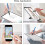Penne stilo universali per iPhone, iPad, Android, disco trasparente di precisione con cappuccio magnetico e punta antigraffio, serie ad alta 5