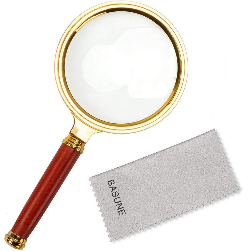 Magnifying Tool for Classroom Science, 10X Magnification with Aluminum Alloy Frame Handheld Magnifier for Mechanical Processing