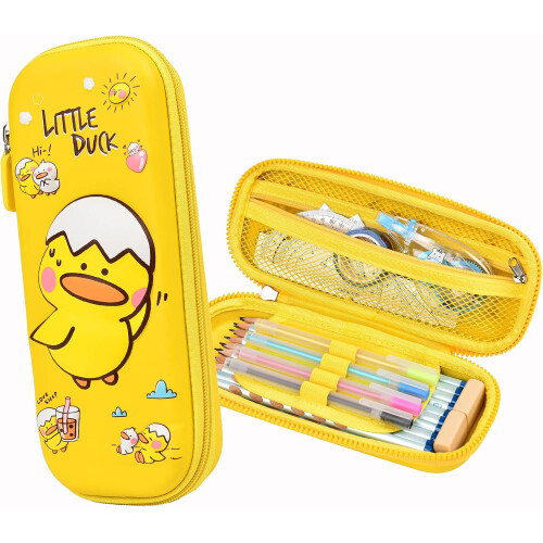 Θήκη για μολύβια Vivid Cute3D Design, σκληρή θήκη ταξιδιού από υλικό EVA, αδιάβροχη, ελαφριά,