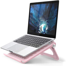 Opvouwbare en draagbare notebookstandaard, ergonomisch ontwerp met warmteafvoer, verstelbare en draagbare verhoger van aluminiumlegering voor laptops