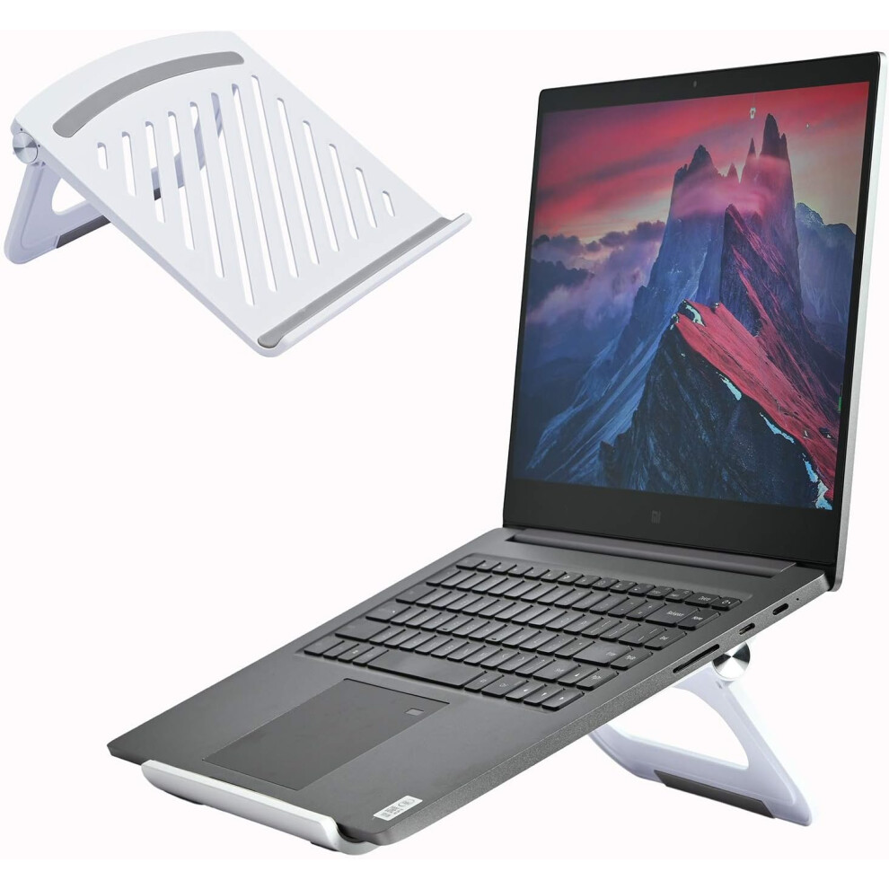Rotating Base Portable Laptop Stand, Ergonomic Design With Foldable Sturdy Metal Construction, Heat Dissipation For 10 To 17 Inch Computers 9176269584337