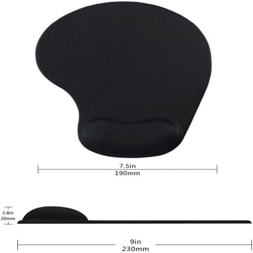 Mouse Pad με αντιολισθητική βάση από πολυουρεθάνη, εργονομικά σχεδιασμένο με 2