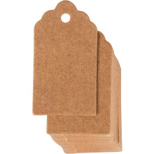 Vintage Kraft Tags, Blank Gift Tags for Crafting, Sturdy Kraft Paper, Economical for Clothing Stores, Hanging Labels for Wedding, Birthday, Party Favo