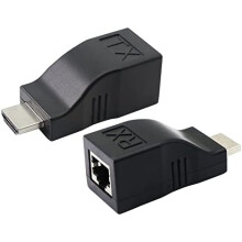 Cable Substitute Genius, HDTV Compatibility Extended Over Cat 5e 6 Ethernet Network Converter For Seamless Audio Video Synchronization