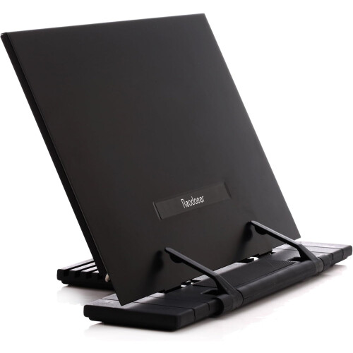 Light Weight & Portable Desktop Document Book Holder, Ergonomically Designed Metal Stand with Multi-Angle Adjustable Positions - Practical Multi-Purpo 2