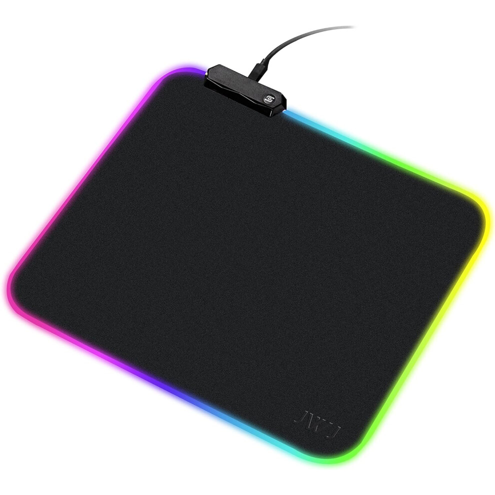 Customizable Gaming Mouse Mat, 340X245x3mm With Dynamic Rgb Illumination For Personalized Gaming Setups And Optimized For Gaming Sensors For Precise C 9176269714017