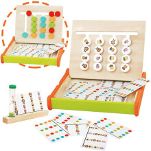 Hjernevridere til børn, glidende puslespil, logikspil, pædagogisk legetøj til børn, Montessori trælegetøj, formmatchning og