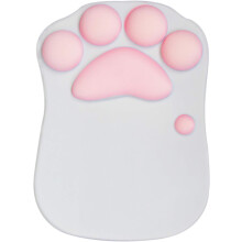 Zachte siliconen muismat met polssteun, ergonomisch ontwerp voor minder vermoeidheid, antislip rubberen onderkant, perfect voor vrouwen en kinderen,
