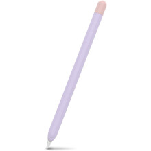 Tweekleurige siliconen hoes, beschermhoes voor Apple Pencil 1e generatie, ergonomisch ontwerp dat voorkomt dat de Pencil eraf rolt, ultradun en
