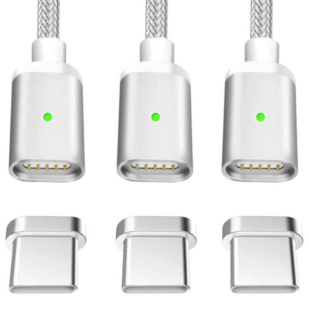 Magnetic Charging Cable For Lightning Devices, Wide Compatibility With Fast Charging And Data Transfer, Military Grade Material 1M Nylon Braided Charg 9176269579609