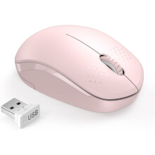 2.4G draadloze muis, plug & play voor directe installatie, geruisloos klikken voor stil computergebruik, ergonomisch ontwerp voor meer comfort,