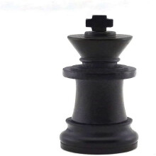 Elegant Staunton-skakfigur, robust skakornament til fremvisning og leg, figur af høj kvalitetsharpiks med udsøgt håndmaling, 3D-skakdesign.