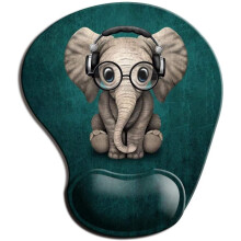 Pain Relief Desktop Mouse Mat, Ergonomic Memory Foam for Wrist Support, Comfortable Design with Non-Slip Microfiber for Enhanced Gaming and Office Exp