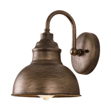 Aplique de pared vintage con cuello de cisne, estilo rústico industrial, resistente al agua (bronce).