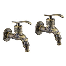 2 Pieces Retro Faucet Sink Faucet Washing Machine Tap Laundry Faucet Water Faucet