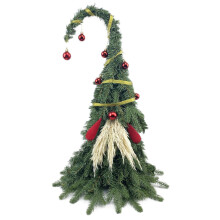 Weihnachtsdeko im Abverkauf! Mini-Tischbaum & Weihnachtsmann-Arrangement, festliche Deko für Zuhause