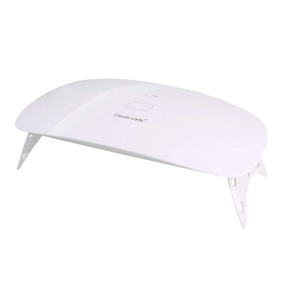 UV LED Nail Lamp 24W Foldable USB Powered Gel Nail Polish Dryer with Timer for Hands and Feet