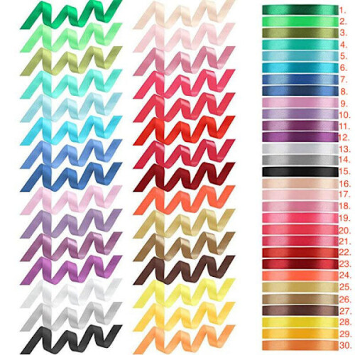 Satinband – 10 mm x 25 m – Hellrosa Nr. 17 – Hellrosa 1