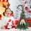 Udsalg af julepynt! Mini bordtræ og julemandsarrangement, juleindretning 5