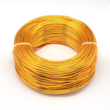 500 g runder, flexibler Aluminiumdraht zum Basteln von Perlen, Schmuck und Puppen, orange, 15 Gauge (1,5 mm), 100 m/500 g (328 Fuß/500 g)