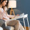 Folding Table: Adjustable Height, Angles & Versatile White 4