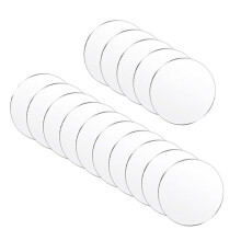 15 Pcs Acrylic Disc Transparent Circle Discs for Crafts Clear Blanks