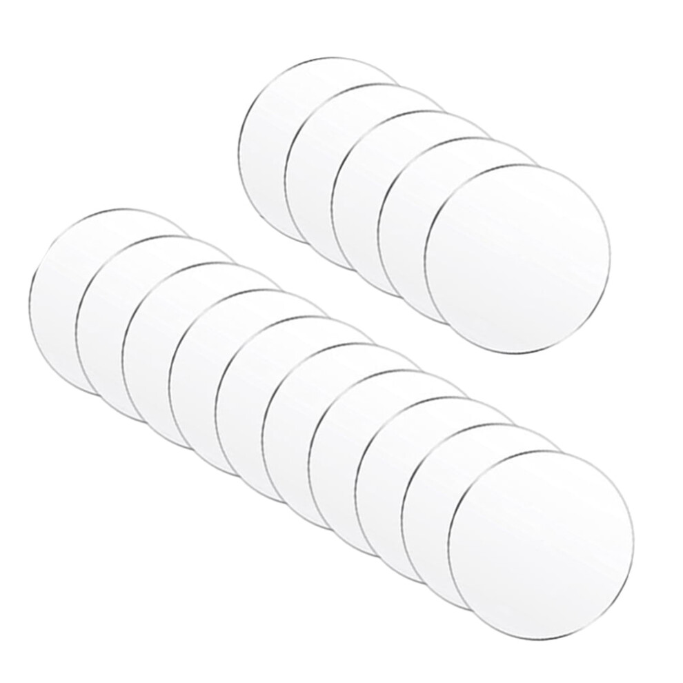 15 Pcs Acrylic Disc Transparent Circle Discs For Crafts Clear Blanks 9773935535053