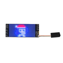 MoreChioce Mini LED -näyttö, erittäin ohut, taipuisa pikselinäyttö, valaiseva kyltti autoon, hattujuhliin, reppuun