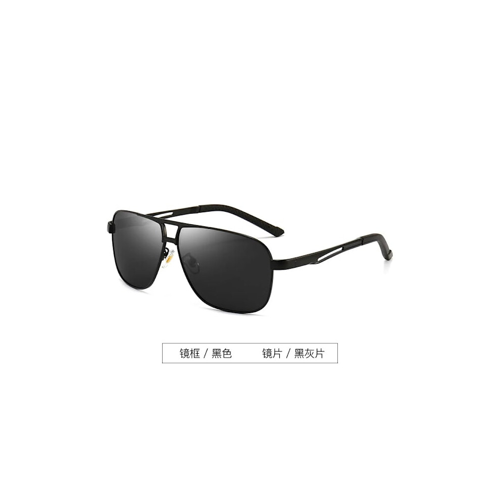 Top Aluminum Magnesium Square Polarized Photochromic Sunglasses Men Sunglasses Military Safety Driving Oculos De Sol Masculino Black 9773935535695