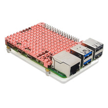 jixopn Kuparinen jäähdytyselementti, metallikotelo, passiivinen jäähdytyskuori Raspberry Pi5:lle (ilman tuuletinta)