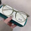 Blaulichtfilterbrille, runde Brille, transparent 8