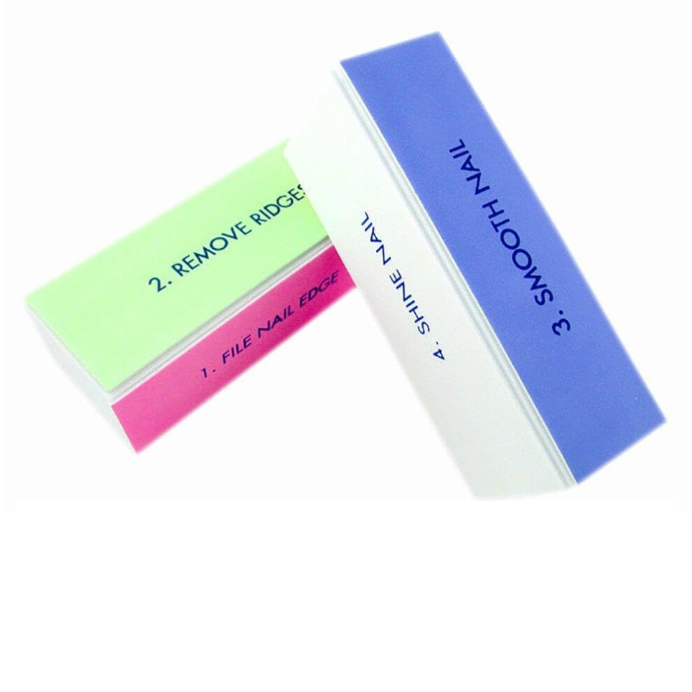4 in 1 Nail Buffer Block for Manicure and Pedicure, Professional Buffing and Sanding File, 1pcs