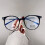 Blaulichtfilterbrille, runde Brille, transparent 5