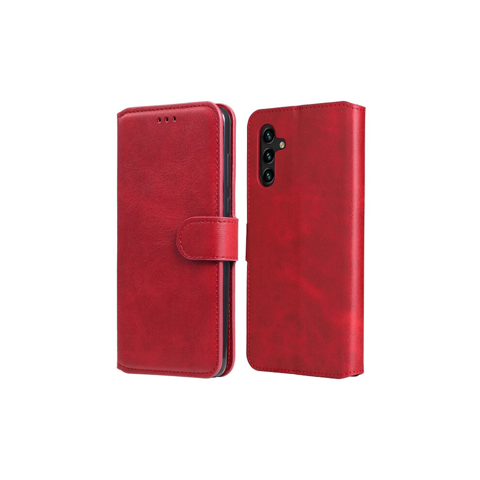 Skalo Compatible With Samsung A13 5G Classic Wallet Case - Red 9773935537262