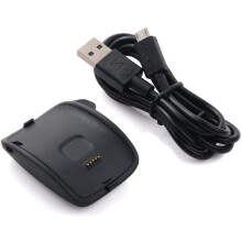 Yhteensopiva Gear S -laturin kanssa, latausteline Samsung Gear S -älykellolle SM-R750 (musta)