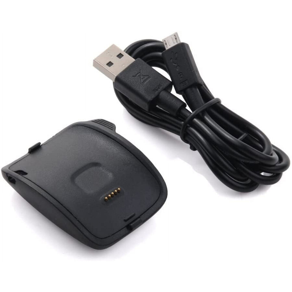Compatible With Gear S Charger, Charging Cradle Dock For Compatible With Samsung Gear S Smart Watch Sm-R750 (Black) Black 9009791368130