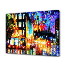 Affiche sur toile « Lumières de Londres », décoration de chambre, paysage sportif, décoration de bureau, cadeau, style encadré, 40 x 60 cm