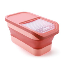 Recipient pliabil pentru depozitarea hranei pentru câini și pisici, 10-13 lb, etanș, pliabil pentru cereale, compatibil cu utilizarea în