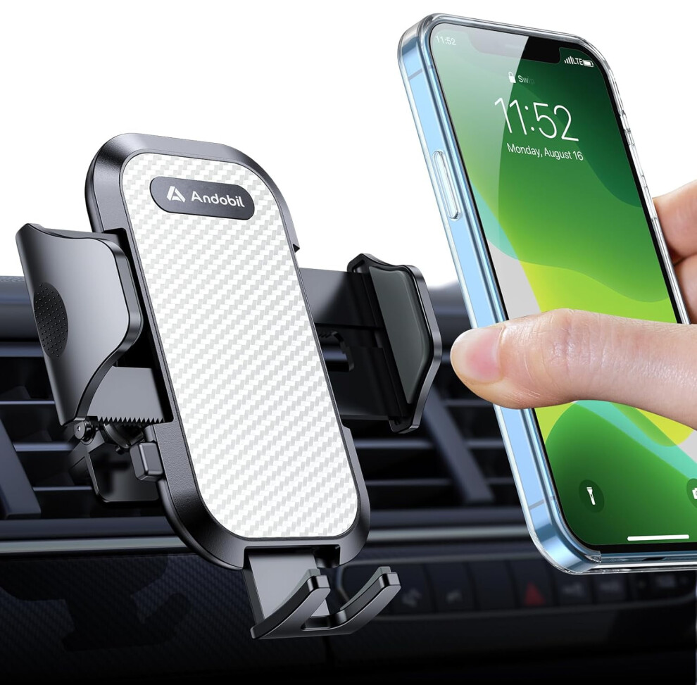 Phone Holders For Your Car [Military Sturdy, Firmly Grip & Never Slip] Vent Cell Phone Holder Car, Phone Mount 9009791369564