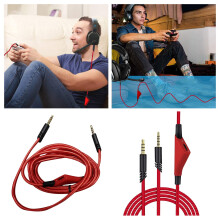 A10A40A30A50 Nylon-geflochtenes rotes 2-Meter-Tuning-Headset Link Audio Game
