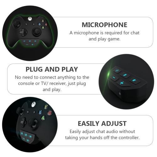Adattatore per cuffie, controller, cuffie stereo, jack per cuffie, accessori, auricolari wireless per giochi. 2
