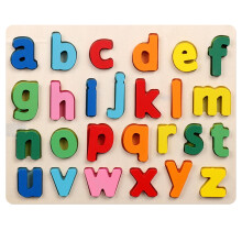Jygee Barn Tre Alfabet Tall Puslespill Barn ABC Bokstav Tall Form Puslespill Pedagogiske Læringsleker Gaver