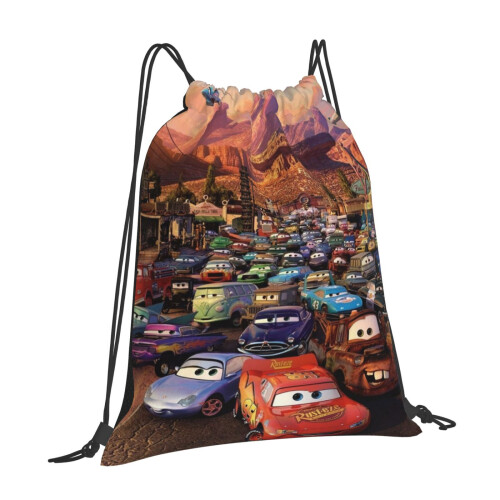 Τσάντες με κορδόνι Cars Lightning Mcqueen, αδιάβροχες αθλητικές σακούλες, σακίδιο πλάτης, 1
